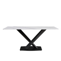 71 White Gloss Rectangular With Straight Edge_12