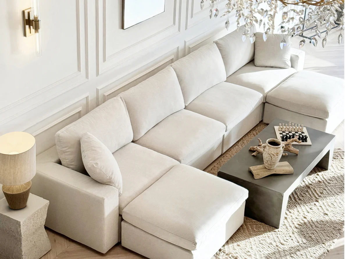 7th Avenue Beige Cloud Couch Dupe  Best for Pets and Stain Resistance