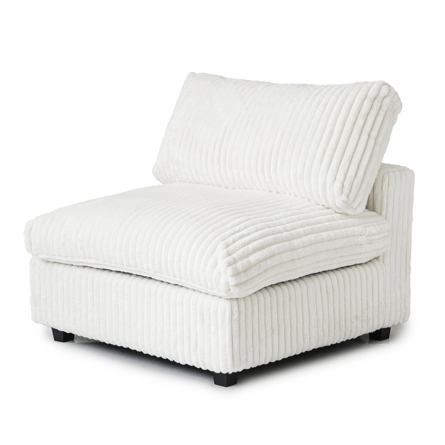 Cloud Couch Modular Sectional Sofa,157" Oversized U Shaped Couch with Ottoman,6 Seater Convertible Sofa,Comfy Plush Couches for Living Room,Covers Washable&amp;Replaceable (White)