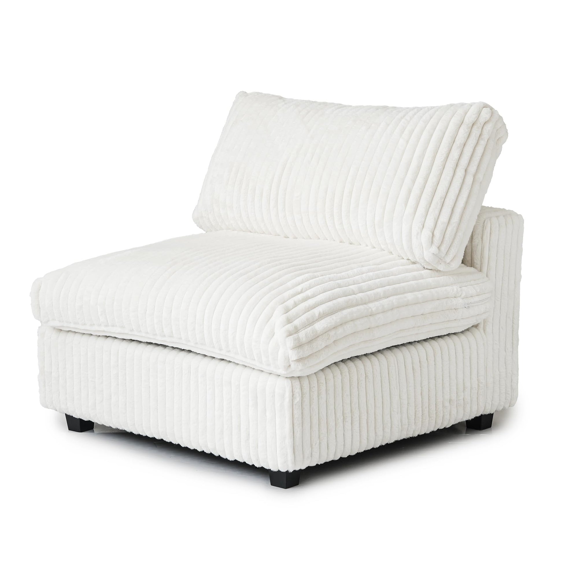 Cloud Couch Modular Sectional Sofa,157" Oversized U Shaped Couch with Ottoman,6 Seater Convertible Sofa,Comfy Plush Couches for Living Room,Covers Washable&amp;Replaceable (White)