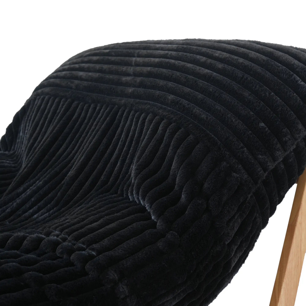 Pillow Lazy Sofas | 47-Inch Plush Pillow Accent Chair Solid Wood Frame - Black