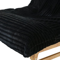Pillow Lazy Sofas | 47-Inch Plush Pillow Accent Chair Solid Wood Frame - Black