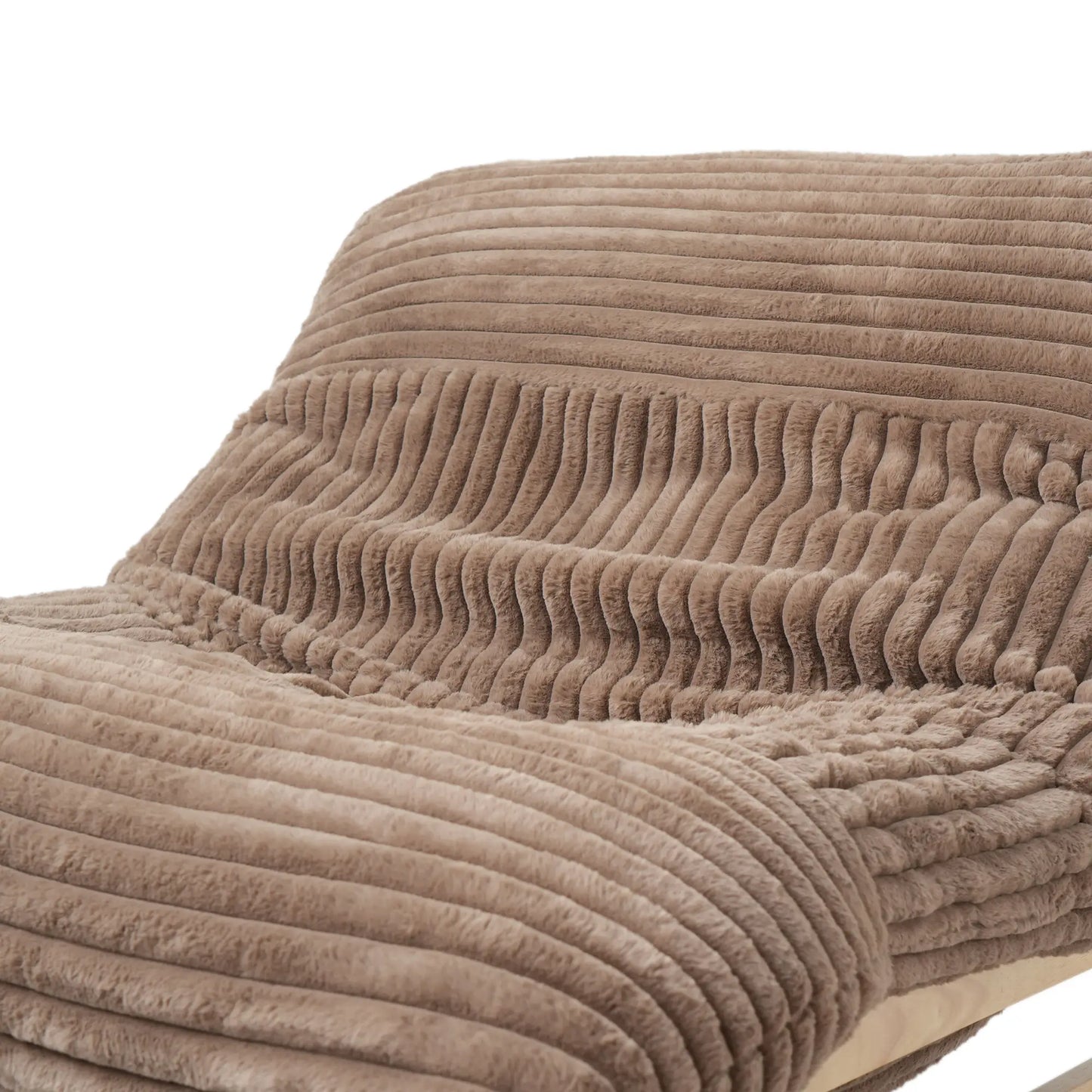 Pillow Lazy Sofas | 47-Inch Plush Pillow Accent Chair Solid Wood Frame - Brown