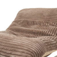 Pillow Lazy Sofas | 47-Inch Plush Pillow Accent Chair Solid Wood Frame - Brown