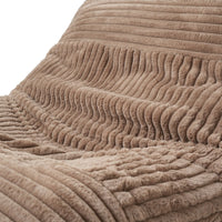 Pillow Lazy Sofas | 47-Inch Plush Pillow Accent Chair Solid Wood Frame - Brown
