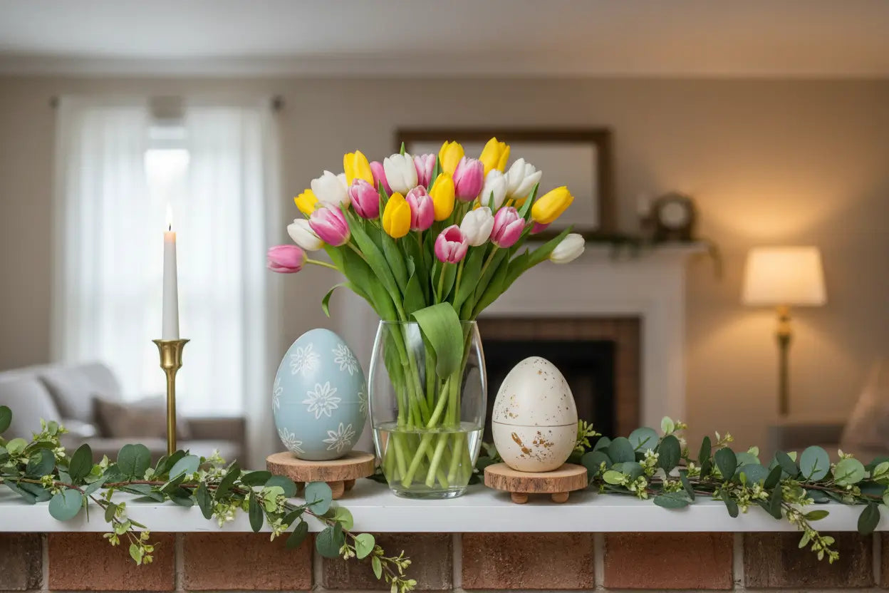 Agrega decoración de Pascua estratégicamente (no excesivamente)