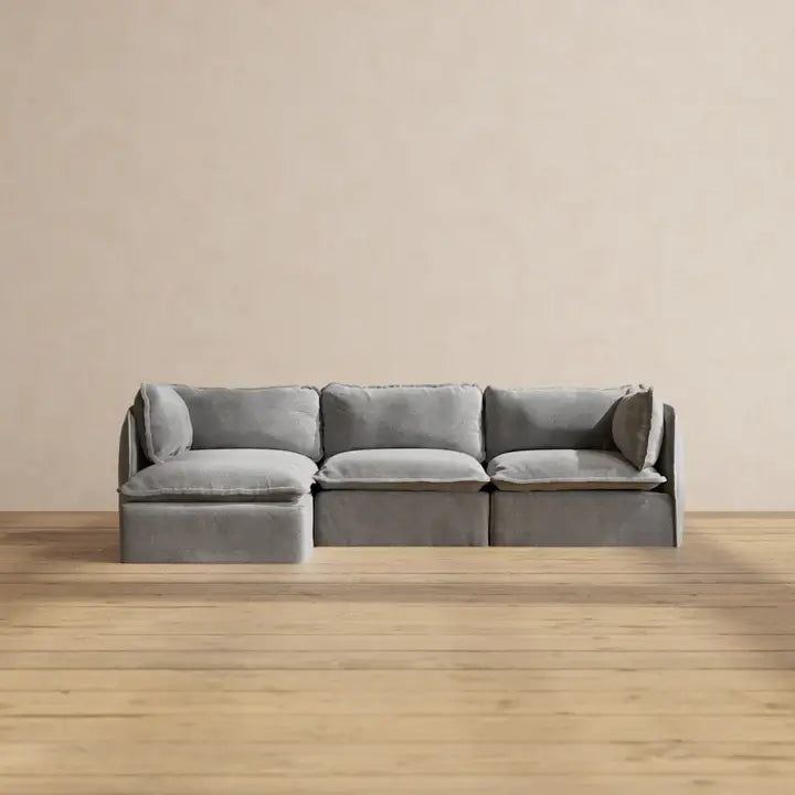 Sofá modular lavable de 3 plazas Anabei para renovar tu hogar esta primavera.