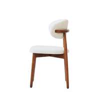 Arctic Curved Back Dining Chair | Walnut Back Set of 2