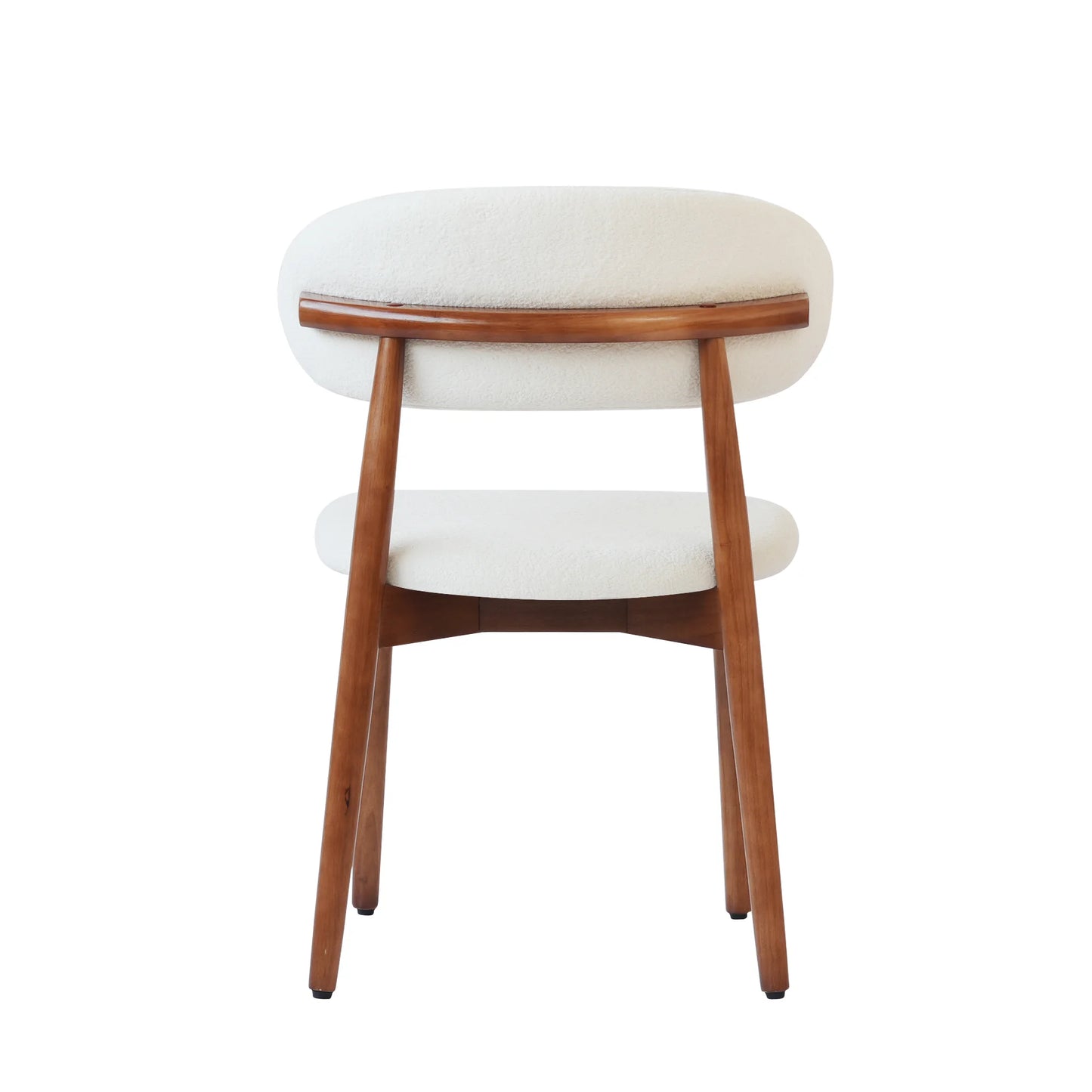 Arctic Curved Back Dining Chair | Walnut Back Set of 2