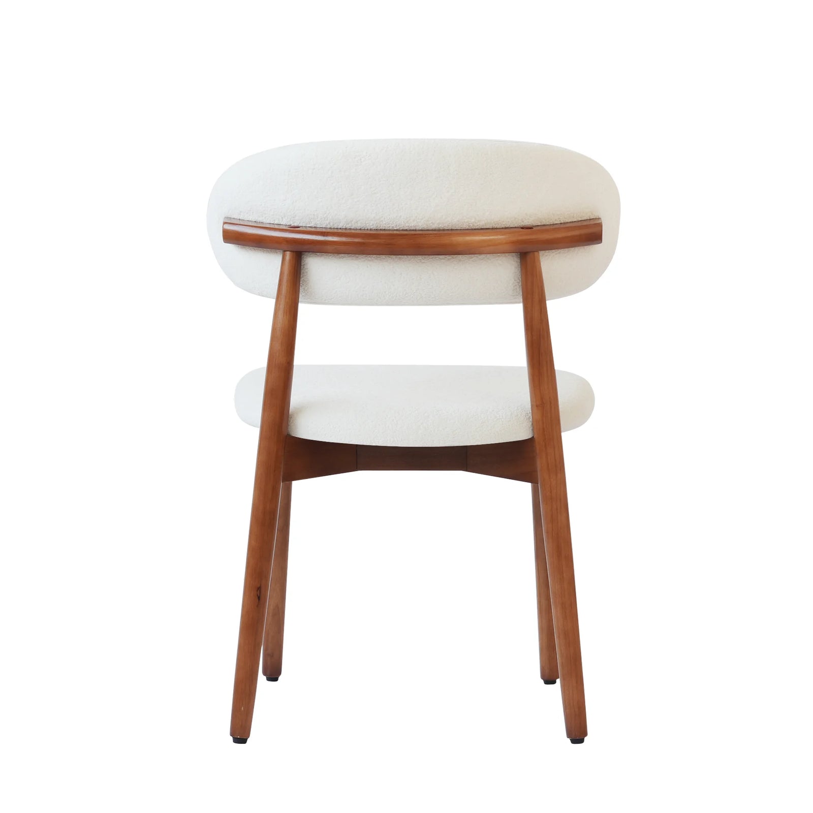 Arctic Curved Back Dining Chair | Walnut Back Set of 2