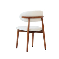 Arctic Curved Back Dining Chair | Walnut Back Set of 2