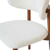 Arctic Curved Back Dining Chair | Walnut Back Set of 2