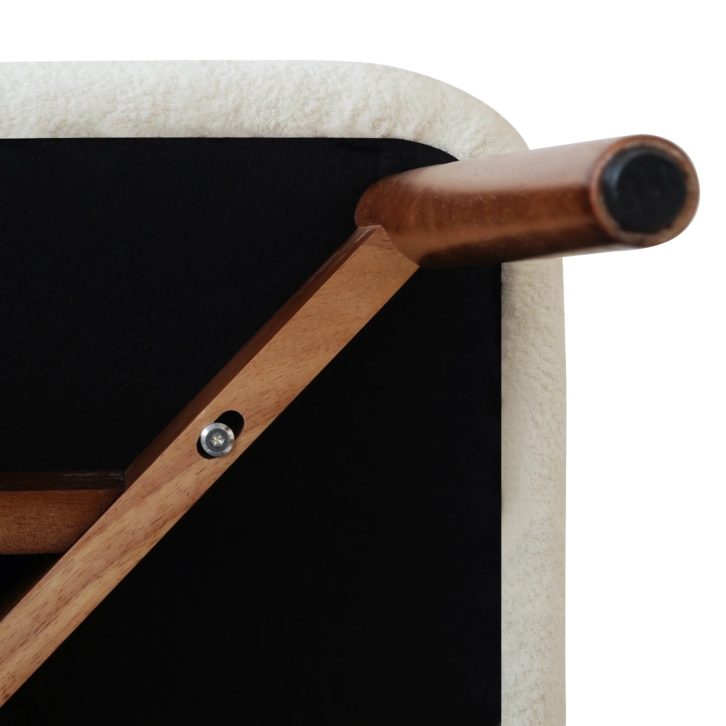 Arctic Curved Back Dining Chair | Walnut Back Set of 2