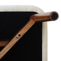 Arctic Curved Back Dining Chair | Walnut Back Set of 2