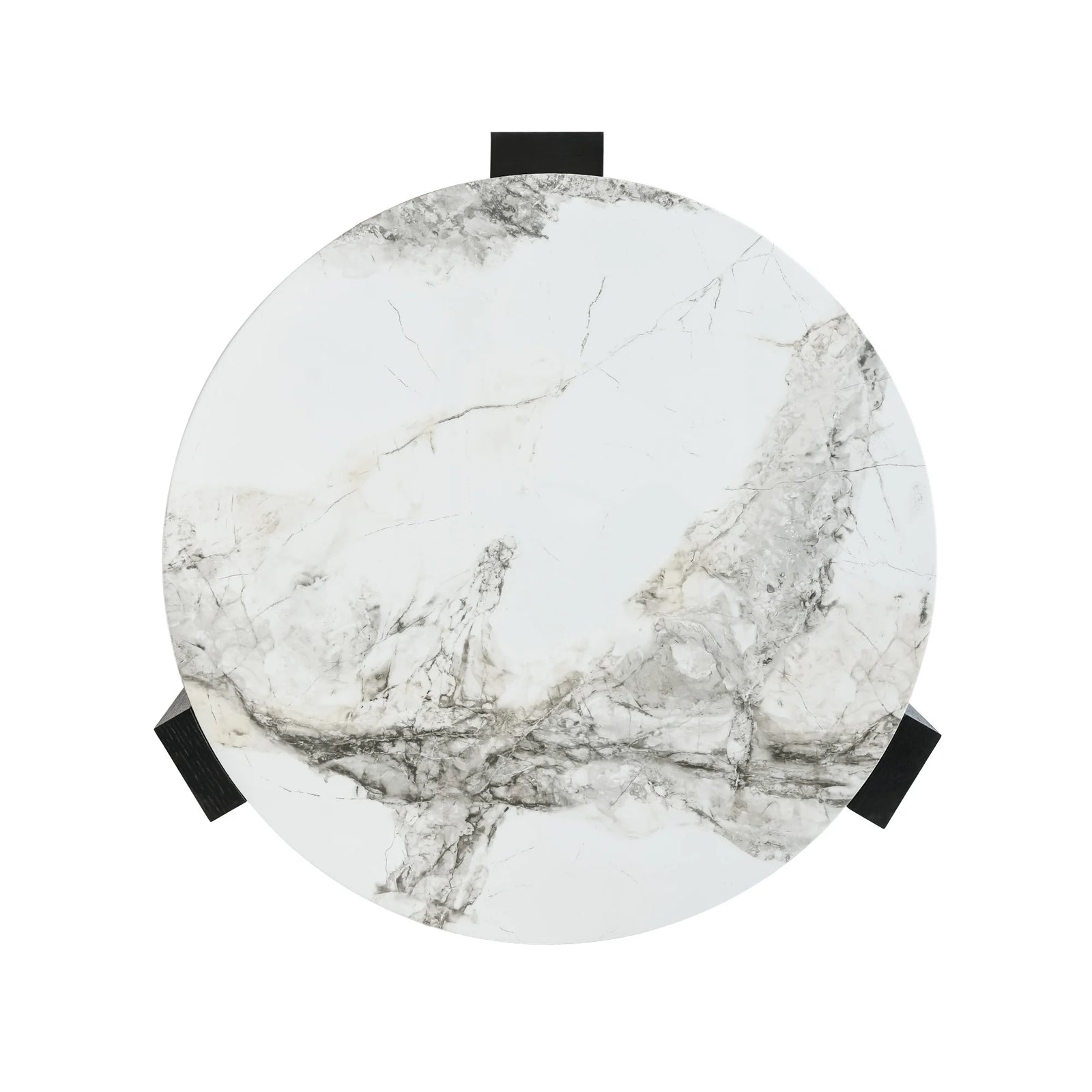 Aura Wood Coffee Table | 36" Monochrome Round With Nesting
