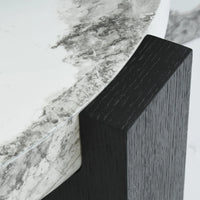 Aura Wood Coffee Table | 36" Monochrome Round With Nesting