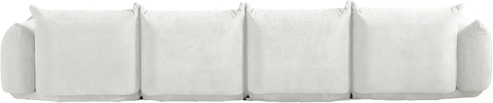 Matrix Modern Sectional Sofas | Beige Chenille Couch Sectionals 4-seaters