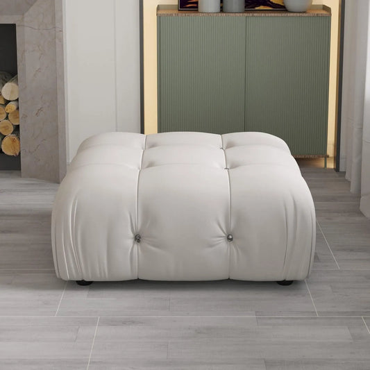 Matrix Minimalist Modular Sofas | Beige Velvet Ottomans