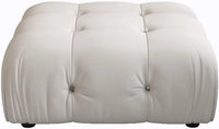 Matrix Minimalist Modular Sofas | Beige Velvet Ottomans