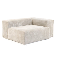 Matrix Modern Modular Sofas Covers | Beige Corduroy Sofa Cover for Side Seat
