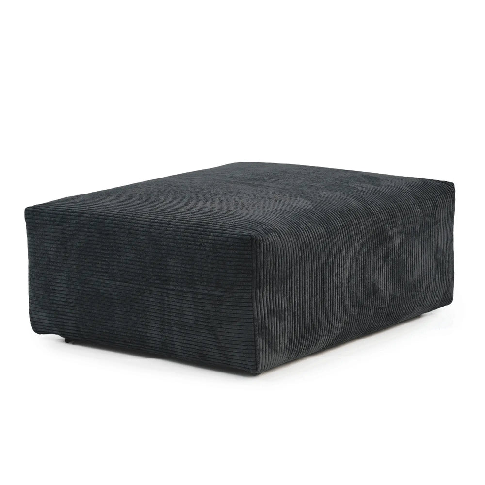 Matrix Modern Modular Sofas Covers | Black Corduroy Sofa Covers for Ottoman