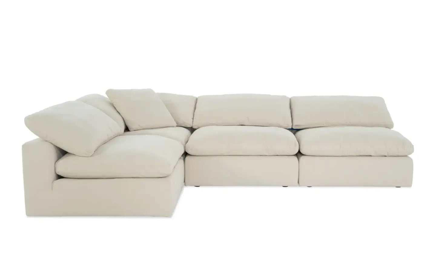 Bob's Furniture Cloud Couch Best For Design-focused living rooms and light-use spaces