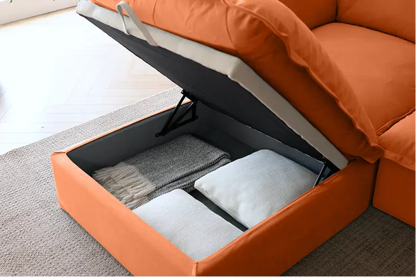 Built-In Storage Ottoman
