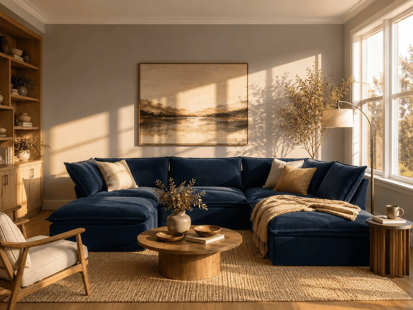 Choose a sofa style that fits your layout