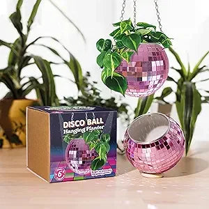 Christmas Gift Ideas for Friends Disco Ball Planter For The Plant Parent _ Fun Lover