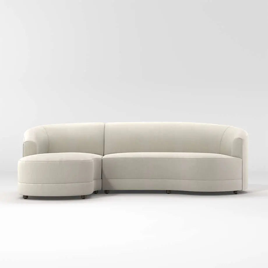 Crate & Barrel Infiniti 2-Piece Curved Sectional