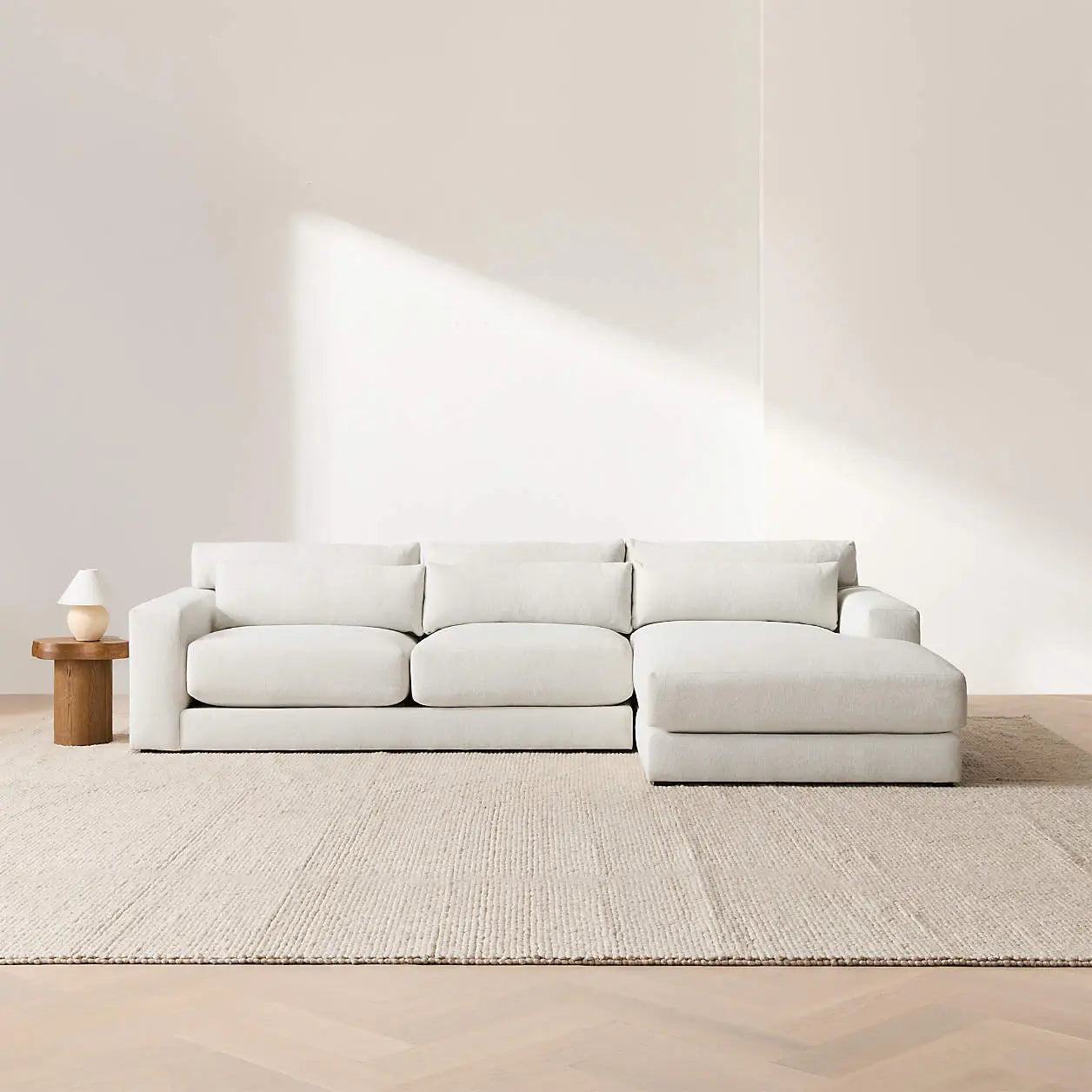 Crate & Barrel Retreat 2-Piece Sectional Sofa with Chaise Lounge