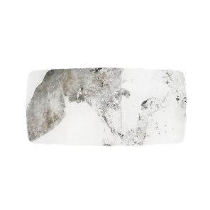 Mesa de comedor Marbella de piedra sinterizada | Pandora rectangular de 180 cm con borde curvo