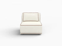 Deluxe Cloud 1-Seater Beige Small Space Single Sofa | 1-Piece, Bouclé Sherpa-Like Fabric, Easy To Clean