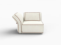 Deluxe Cloud 1-Seater Beige Small Space Single Sofa | 1-Piece, Bouclé Sherpa-Like Fabric, Easy To Clean