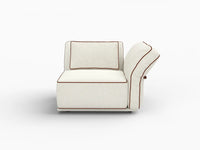 Deluxe Cloud 1-Seater Beige Small Space Single Sofa | 1-Piece, Bouclé Sherpa-Like Fabric, Easy To Clean