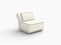 Deluxe Cloud 1-Seater Beige Small Space Single Sofa | 1-Piece, Bouclé Sherpa-Like Fabric, Easy To Clean