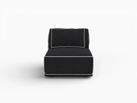 Deluxe Cloud 1-Seater Black Small Space Single Sofa | 1-Piece, Bouclé Sherpa-Like Fabric, Easy To Clean