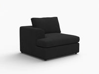 Sofá individual de 1 plaza Deluxe Cloud | 1 pieza, tela bouclé tipo sherpa, decorativo para sala de estar, fundas de cojín lavables