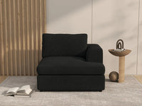 Deluxe Cloud 1-Seater Single Sofa | 1-Piece, Bouclé Sherpa-Like Fabric, Living Room Accent, Washable Cushion Covers