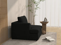 Sofá individual de 1 plaza Deluxe Cloud | 1 pieza, tela bouclé tipo sherpa, decorativo para sala de estar, fundas de cojín lavables