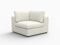 Deluxe Cloud 1-Seater White Small Space Single Sofa | 1-Piece, Bouclé Sherpa-Like Fabric, Living Room Accent, Easy To Clean