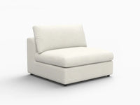 Deluxe Cloud 1-Seater White Small Space Single Sofa | 1-Piece, Bouclé Sherpa-Like Fabric, Living Room Accent, Easy To Clean