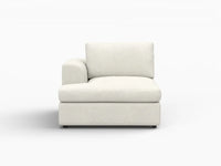 Sofá Individual Deluxe Cloud de 1 Plaza Blanco para Espacios Pequeños | 1 Pieza, Tela Tipo Borrego Rizos, Acento para Sala, Fácil de Limpiar
