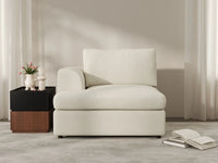 Sofá Individual Deluxe Cloud de 1 Plaza Blanco para Espacios Pequeños | 1 Pieza, Tela Tipo Borrego Rizos, Acento para Sala, Fácil de Limpiar
