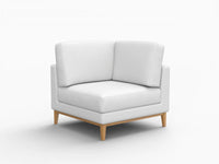 Deluxe Cloud 1-Seater White Small Space Single Sofa | 1-Piece, Linen Look Poly Fabric, Living Room Accent, Easy To Clean