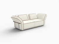 Deluxe Cloud 2-Seater Beige Small Space Loveseat | 2-Piece, Bouclé Sherpa-Like Fabric, Easy To Clean