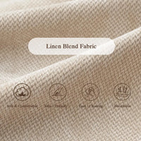 Deluxe Slope Cloud Sectional Sofas | 1-Piece Linen Khaki Single Sofa 1-Seater