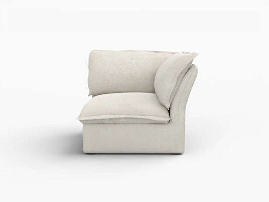 Deluxe Linen Cloud Sectional Sofas Covers | Beige Cotton and Linen Sofa Cover for Corner Seat