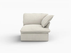 Deluxe Linen Cloud Sectional Sofas Covers | Cotton and Linen Sofa Cover for Left Armrest Seat