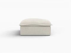 Deluxe Linen Cloud Sectional Sofas Covers | Beige Cotton and Linen Sofa Cover for Ottoman